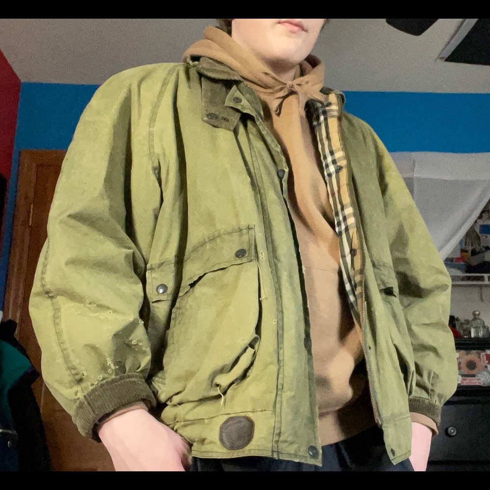 Vintage 90s burberry bomber jacket